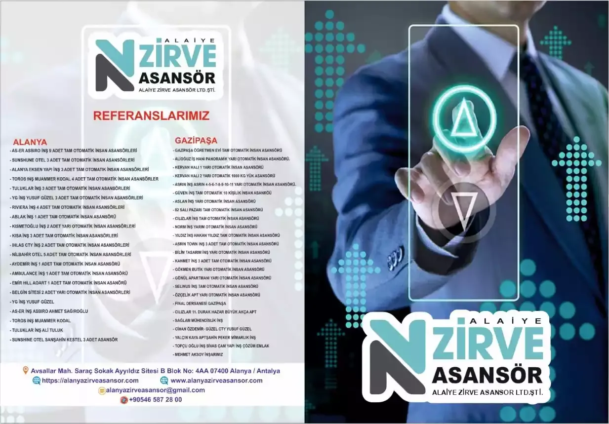 Alanya Zirve Asansör Referanslarımız